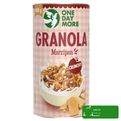 OneDayMore GRANOLA MARCEPANOWA 400g Migdały Marcepan Czekolada