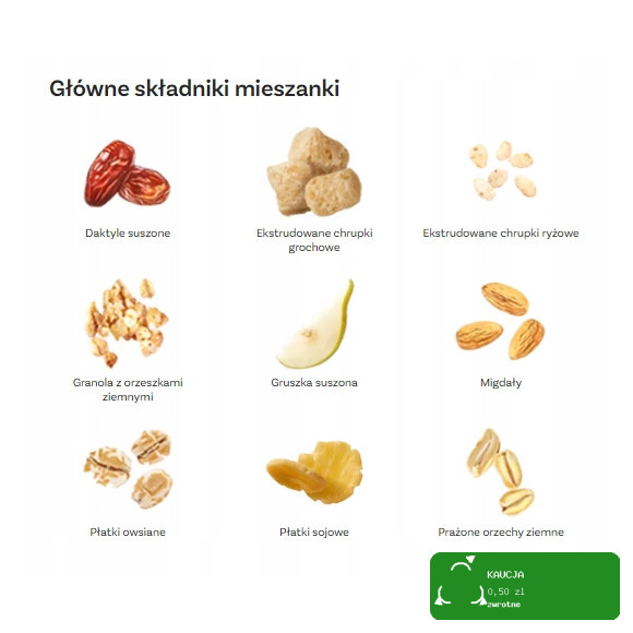 OneDayMore MUSLI FUNKCJONALNE PROTEINNOWE 200g granola gruszka