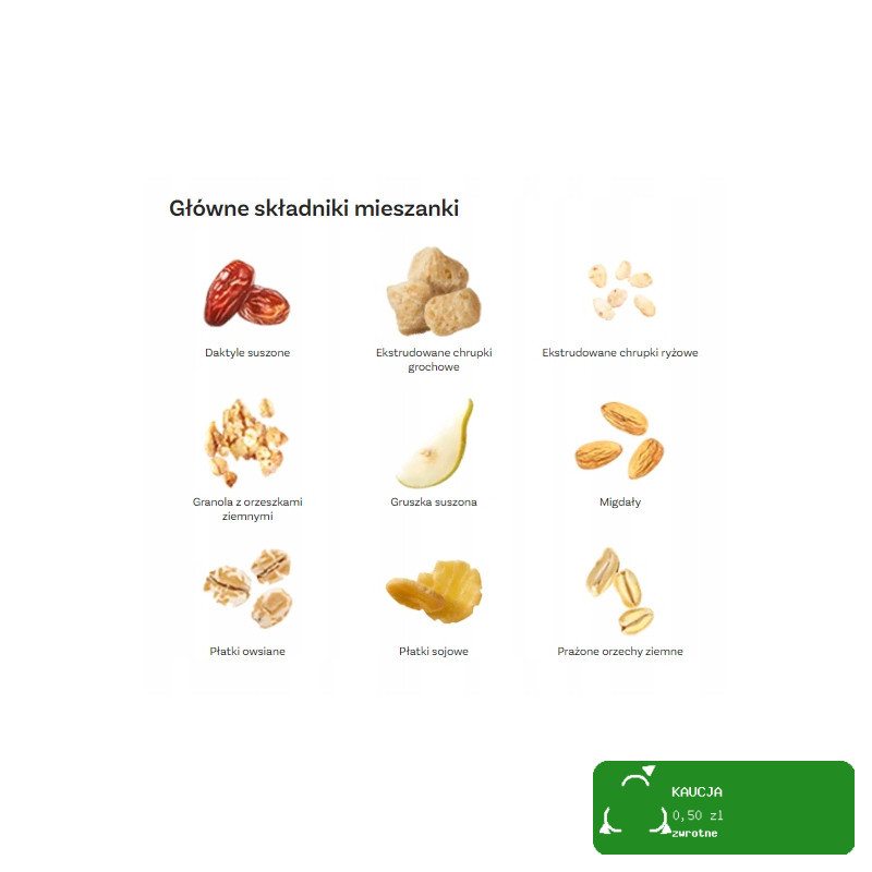 OneDayMore MUSLI FUNKCJONALNE PROTEINNOWE 200g granola gruszka