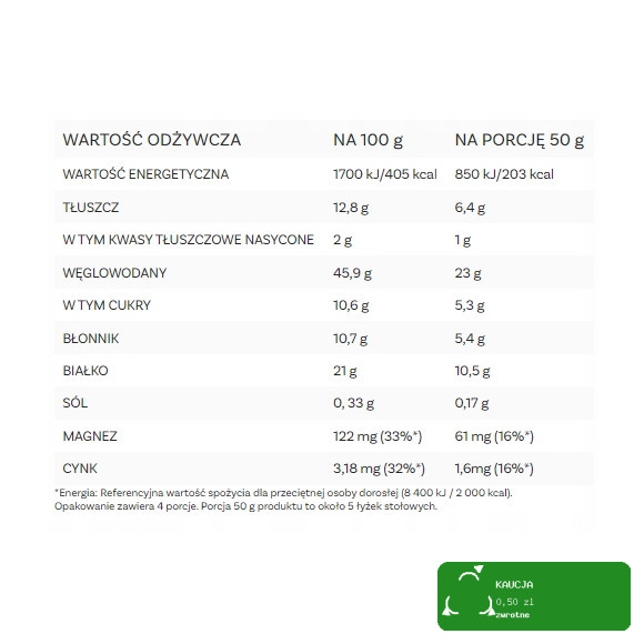 OneDayMore MUSLI FUNKCJONALNE PROTEINNOWE 200g granola gruszka