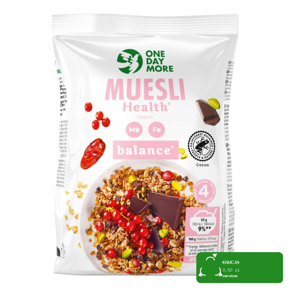 OneDayMore MUSLI FUNKCJONALNE BALANCE 200g granola pistacje