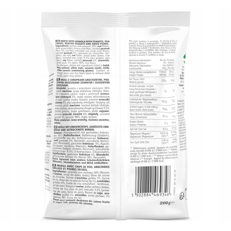 OneDayMore MUSLI FUNKCJONALNE IMMUNO Odporność 200g płatki