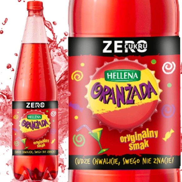 HELLENA ORANŻADA CZERWONA ZERO bez cukru 1,25L napój