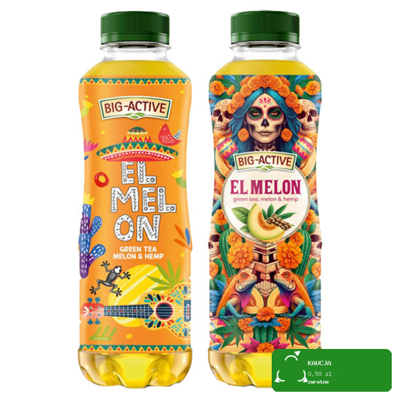 Big-Active EL MELON ZIELONA HERBATA +MELON+KONOPIE 500ml 1SZT KRÓTKA DATA