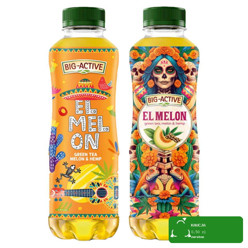Big-Active EL MELON ZIELONA HERBATA +MELON+KONOPIE 500ml 1SZT KRÓTKA DATA