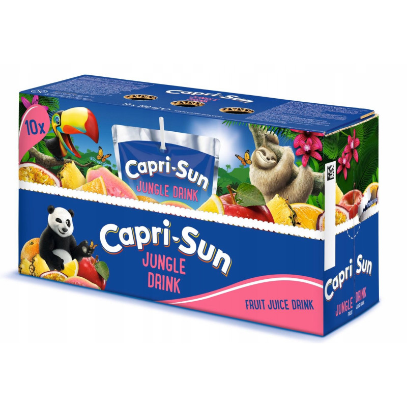 CAPRI-SUN Napój owocowy ze słomką JUNGLE DRINK 200ml 1sztuka