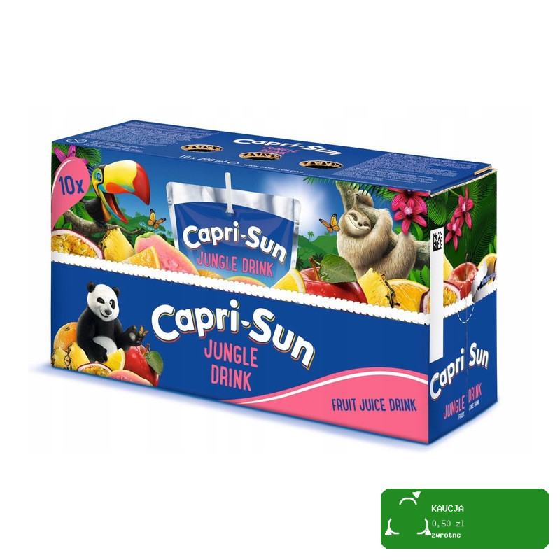 CAPRI-SUN Napój owocowy ze słomką WIELOOWOCOWY MYSTIC DRAGON 200ml 40szt 8L