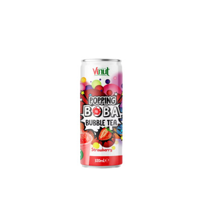 Vinut NAPÓJ POPPING BOBA BUBBLE TEA STRAWBERRY truskawka  KRÓTKA DATA