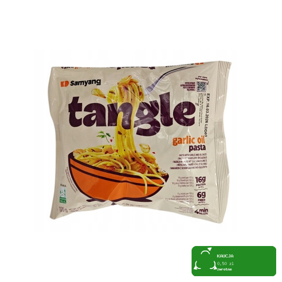 Samyang TANGLE CZOSNKOWE GARLIC OIL PASTA Makaron 100g KRÓTKA DATA