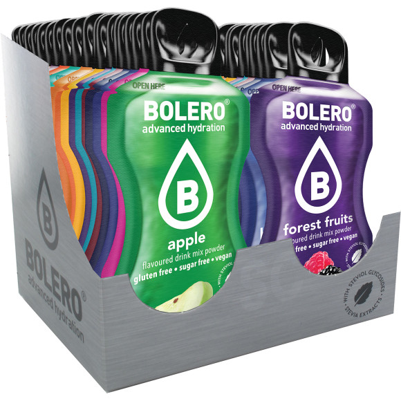 BOLERO DRINK NAPÓJ IZOTONICZNY W PROSZKU aż 96 losowych MIX SMAKÓW 3g HIT