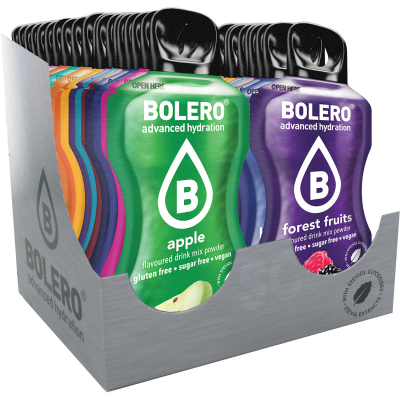 BOLERO DRINK NAPÓJ IZOTONICZNY W PROSZKU aż 96 losowych MIX SMAKÓW 3g HIT