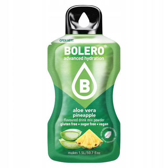 BOLERO DRINK NAPÓJ w proszku ALOE VERA PINEAPPLE 9g aloes ananas