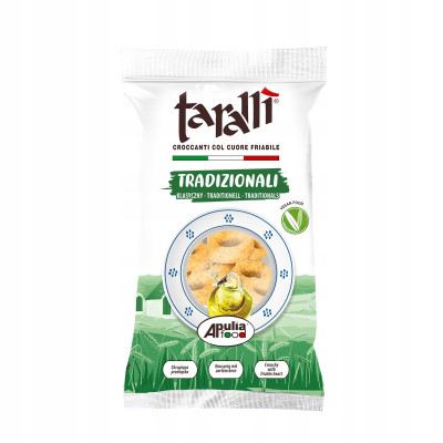 Taralli  WŁOSKA PRZEKĄSKA TARALLINI KLASYCZNE krążki 100g