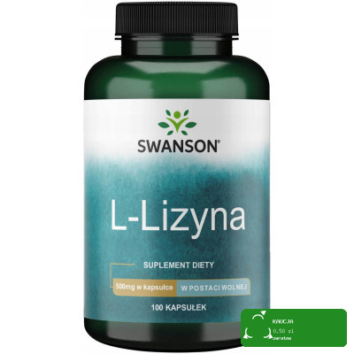 Swanson L-LIZYNA 500mg 100kaps