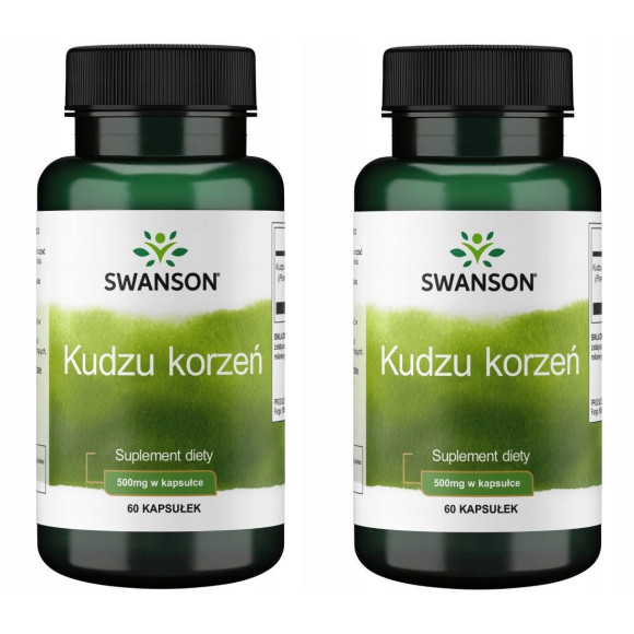 Swanson KUDZU Root 500mg 60kaps KORZEŃ wsparcie ANTYOKSYDACJA STRES HORMONY