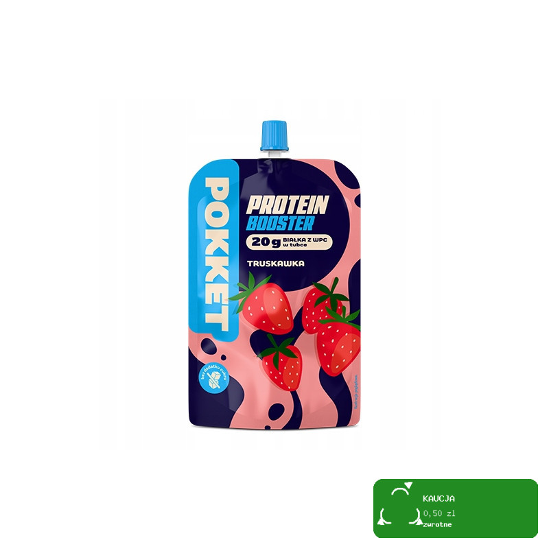 Dawtona POKKET MUS PROTEINOWY Truskawka 20g białka z WPC 180g KRÓTKA DATA