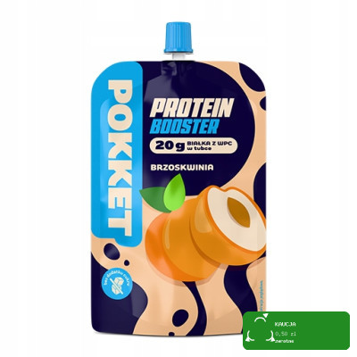 Dawtona POKKET MUS PROTEIN PROTEINOWY Brzoskwinia 20g białka z WPC 180g