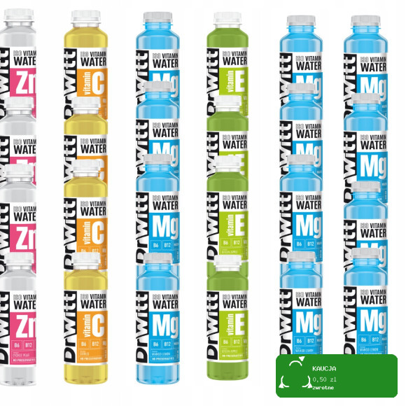 Napój DrWitt ISO VITAMIN WATER Mango Cytryna + MAGNEZ WIT B6 B12 B3 550ml KRÓTKA DATA