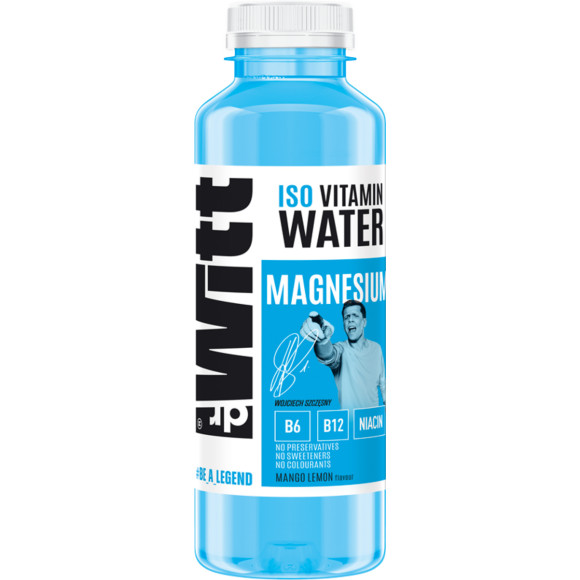 Napój DrWitt ISO VITAMIN WATER Mango Cytryna + MAGNEZ WIT B6 B12 B3 550ml KRÓTKA DATA