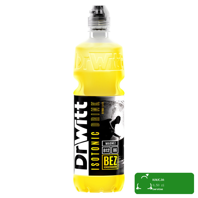 DrWitt ISOTONIC DRINK NAPÓJ IZOTONICZNY CYTRYNA + MAGNEZ B3 B6 B12 750ml