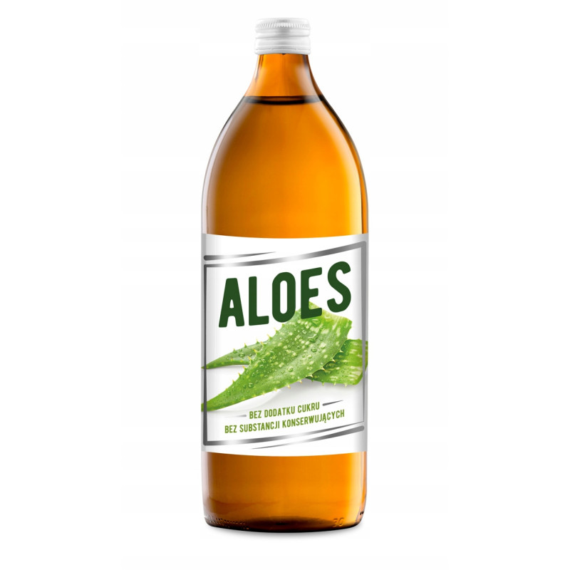 SOK Z ALOESU ALOES 1000ml 1L naturalny bez cukru konserwantów źródłowitamin