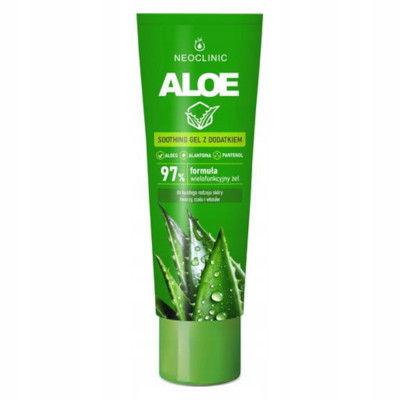 ŻEL ALOESOWY ALOE SOOTHING GEL 97% z dodatkiem pantenolu i alantoiny 100ml