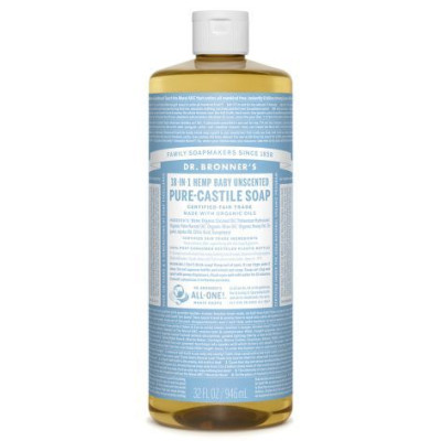 Mydło w płynie 18w1 r. Bronner's Baby Mild bezzapachowe 945 ml