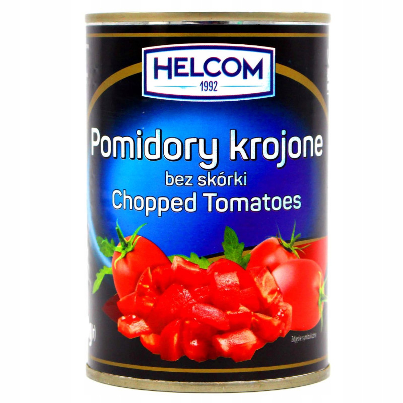 Helcom POMIDORY KROJONE BEZ SKÓRKI puszka 400g 0,4KG