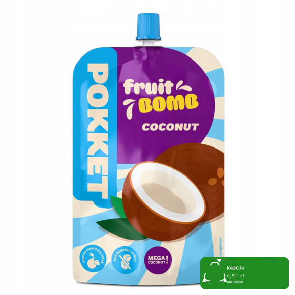 Dawtona POKKET FRUIT BOMB COCONUT MUS OWOCOWY Jabłko Banan Kokos 180g
