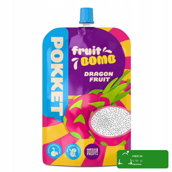 Dawtona POKKET FRUIT BOMB DRAGON FRUIT MUS OWOCOWY Smoczy owoc Banan 180g