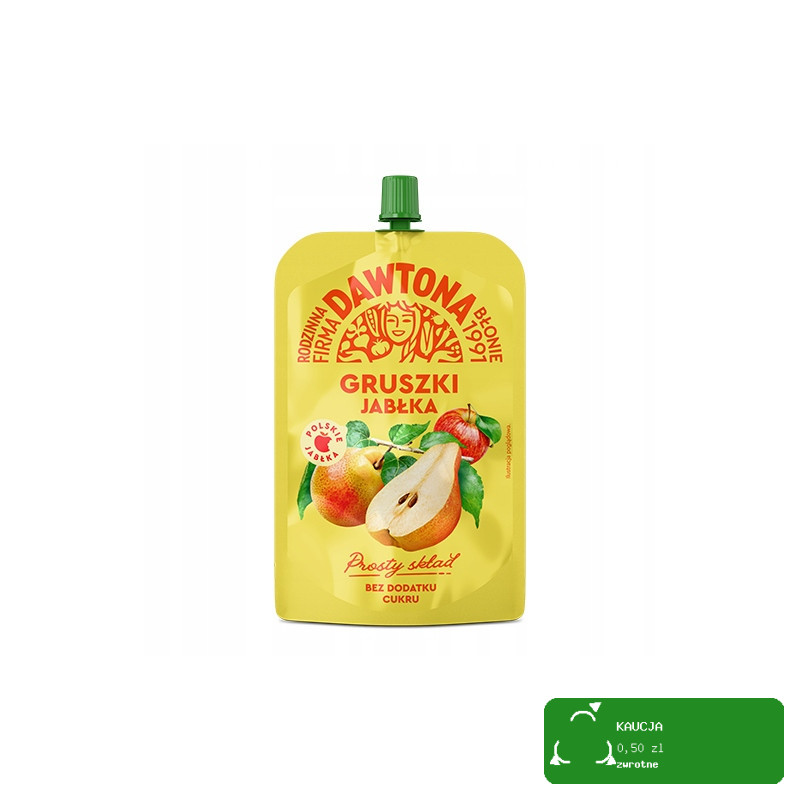 Dawtona MUS OWOCOWY TUBKA DOYPACK 180g x MIX 7 SUPER NOWYCH SMAKÓW 1,26KG