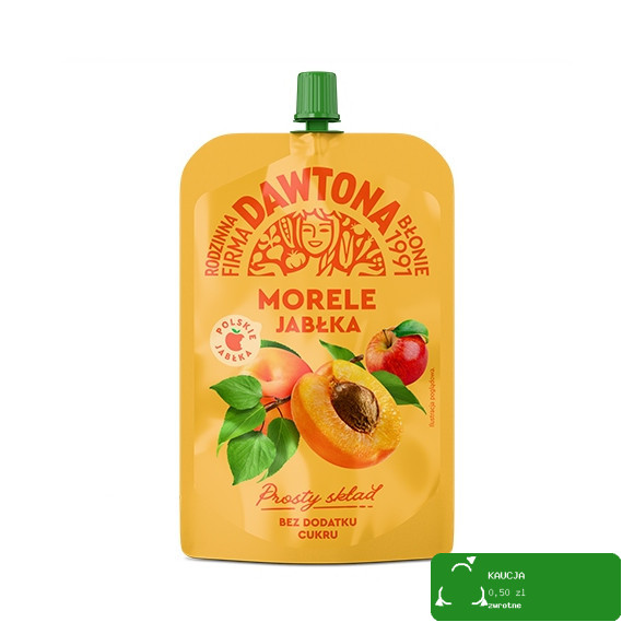 Dawtona MUS OWOCOWY TUBKA DOYPACK 180g x MIX 7 SUPER NOWYCH SMAKÓW 1,26KG