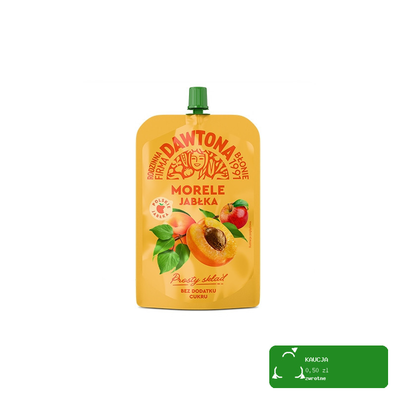 Dawtona MUS OWOCOWY TUBKA DOYPACK 180g x MIX 7 SUPER NOWYCH SMAKÓW 1,26KG