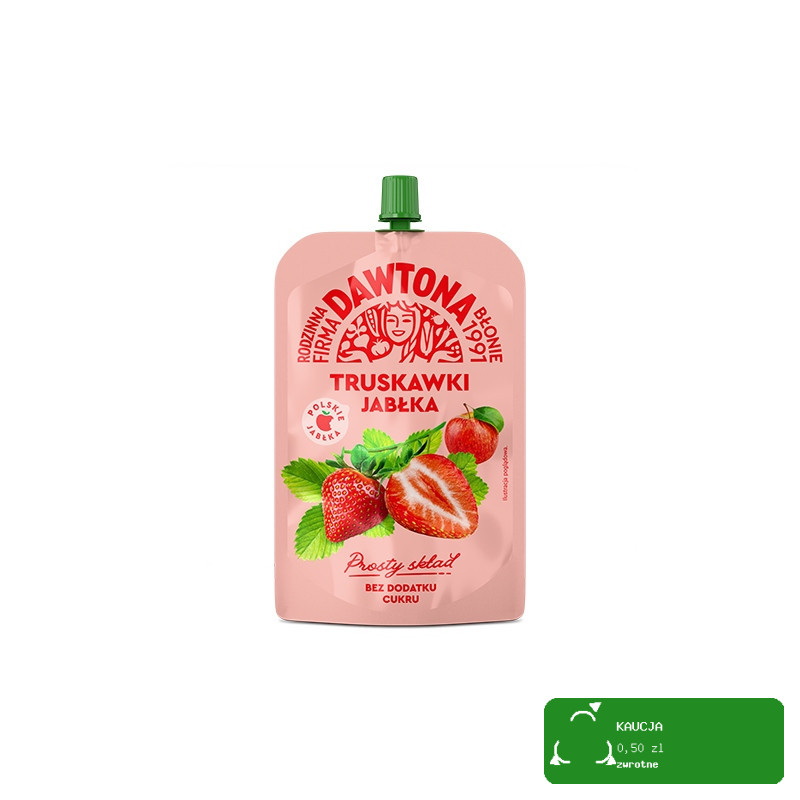 Dawtona MUS OWOCOWY TUBKA DOYPACK 180g x MIX 7 SUPER NOWYCH SMAKÓW 1,26KG