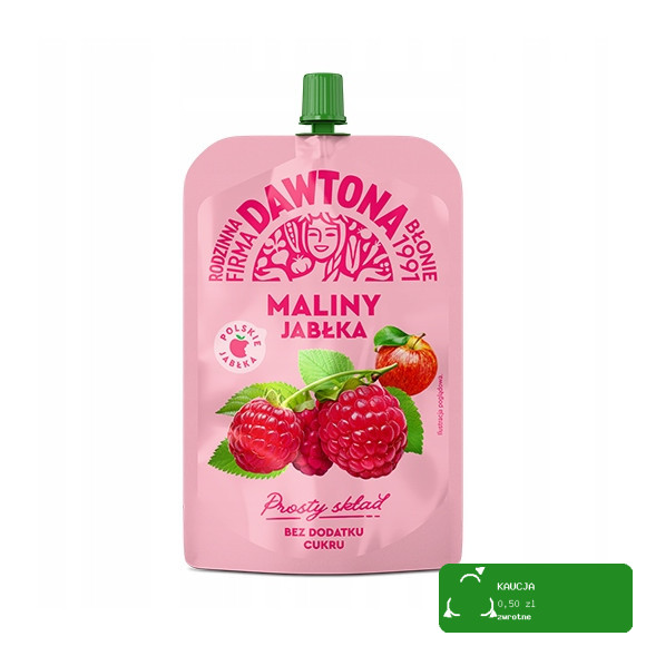Dawtona MUS OWOCOWY TUBKA DOYPACK 180g x MIX 7 SUPER NOWYCH SMAKÓW 1,26KG