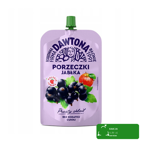 Dawtona MUS OWOCOWY TUBKA DOYPACK 180g x MIX 7 SUPER NOWYCH SMAKÓW 1,26KG