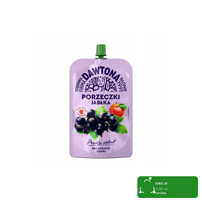 Dawtona MUS OWOCOWY TUBKA DOYPACK 180g x MIX 7 SUPER NOWYCH SMAKÓW 1,26KG