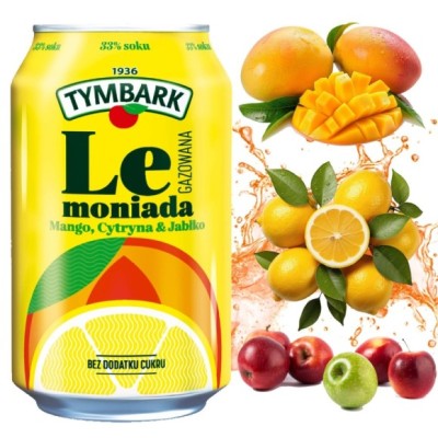 Tymbark NAPÓJ GAZOWANY LEMONIADA TYMBARK MANGO CYTRYNA