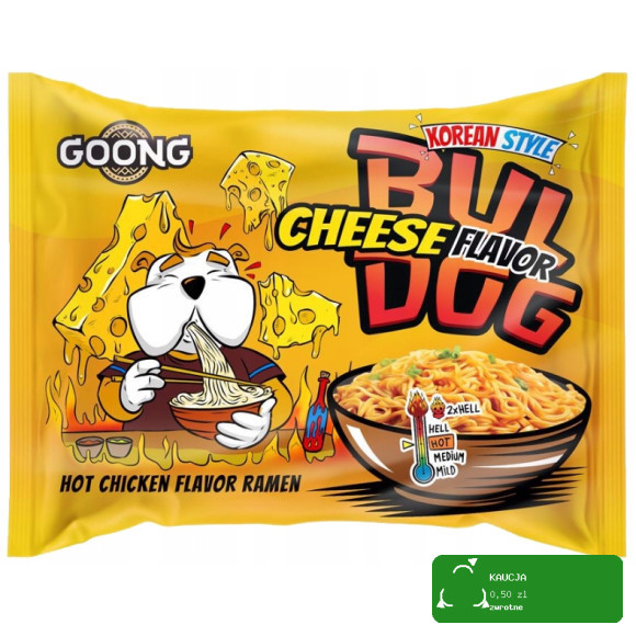 BULDOG DANIE ZUPA MAKARON KOREAŃSKI OSTRY RAMEN HOT KURCZAK zestaw mix 7szt