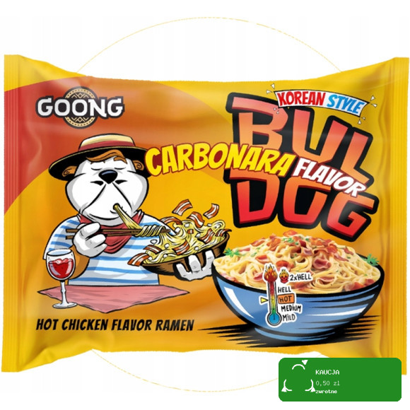BULDOG DANIE ZUPA MAKARON KOREAŃSKI OSTRY RAMEN HOT KURCZAK zestaw mix 7szt