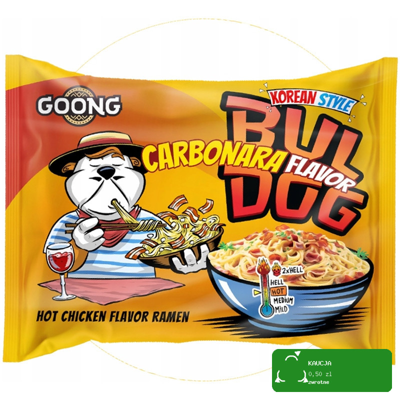 BULDOG DANIE ZUPA MAKARON KOREAŃSKI OSTRY RAMEN HOT KURCZAK zestaw mix 7szt