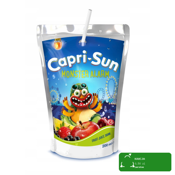 CAPRI-SUN Napój owocowy ze słomką MIX 200ml x4szt JUNGLE MONSTER DRAGON