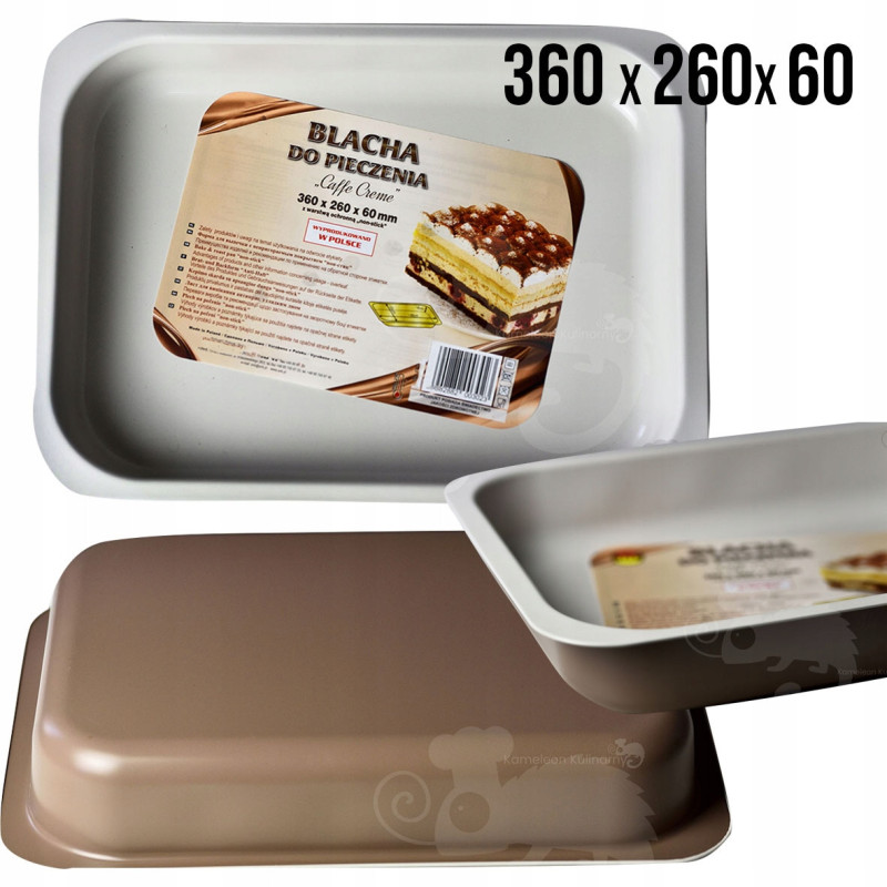 FORMA BLACHA DO PIECZENIA Caffe Creme DUŻA 36x26x6