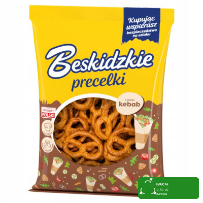 BESKIDZKIE PRECELKI o smaku KEBAB KEBABOWE 120G wegańskie bez konserwantów