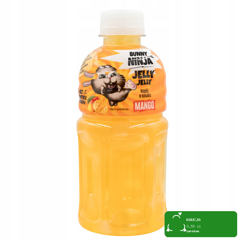 BUNNY NINJA JELLY JELLY Napój Sok MANGO oraz Galaretka Kokosowa 320ml