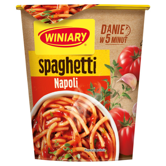 Winiary SPAGHETTI NAPOLI makaron INSTANT 57g danie w 5 min