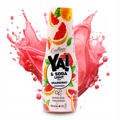 YA! KONCENTRAT SODA STREAM LIGHT ZERO bezcukru GRAPEFRUIT GREJFRUTOWY 500ml
