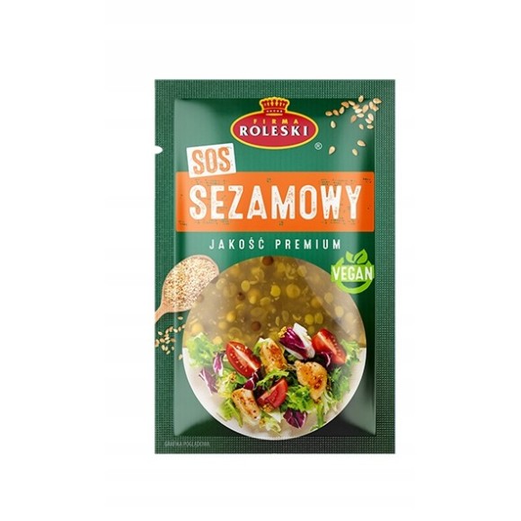 SOS SEZAMOWY Z PRAŻONYM SEZAMEM do kurczaka sałatek