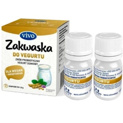 Jogurt domowy VIVO ZAKWASKA VEGURT wegański JOGURT kultury