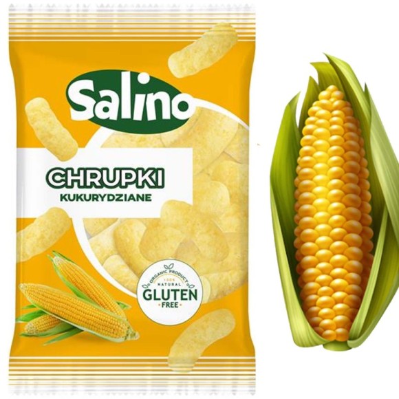 SALINO CHRUPKI KUKURYDZIANE lekka chrupiąca przekąska 100G